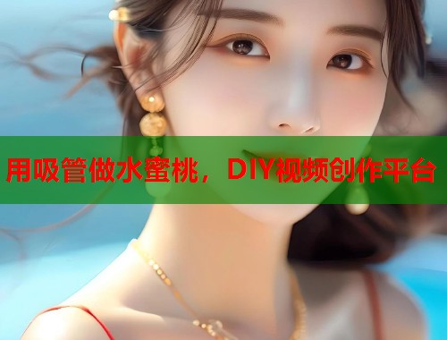 用吸管做水蜜桃，DIY视频创作平台  第1张